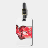 Ho Ho Ho! Santa Claus Pet Merry kerstster.png Bagagelabel (Voorkant verticaal)