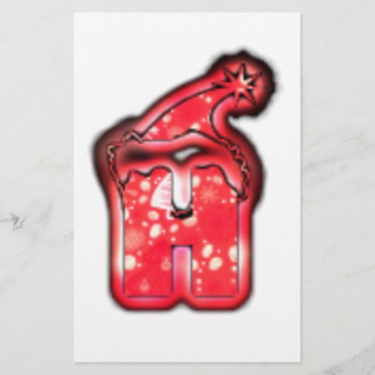 Ho Ho Ho! Santa Claus Pet Merry kerstster.png Briefpapier (Voorkant)