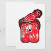 Ho Ho Ho! Santa Claus Pet Merry kerstster.png Briefpapier (Voorkant / Achterkant)