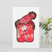 Ho Ho Ho! Santa Claus Pet Merry kerstster.png Briefpapier (Staand voorkant)