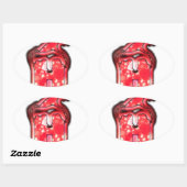 Ho Ho Ho! Santa Claus Pet Merry kerstster.png Ovale Sticker (Vel)