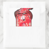 Ho Ho Ho! Santa Claus Pet Merry kerstster Rechthoekige Sticker (Tas)