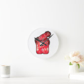 Ho Ho Ho! Santa Claus Pet Merry kerstster Ronde Klok (Huis)