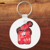 Ho Ho Ho! Santa Claus Pet Merry kerstster. Sleutelhanger (Voorkant)