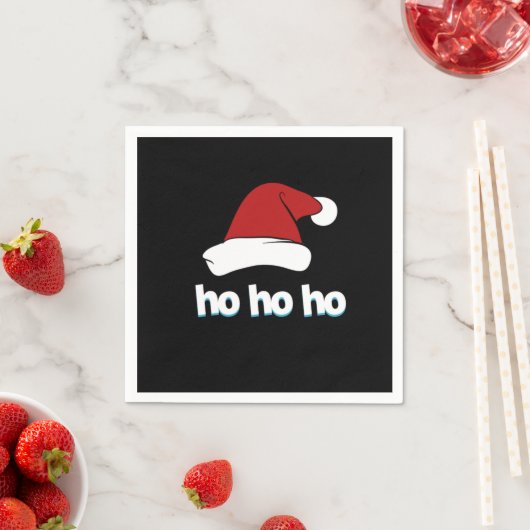 Ho Ho Ho Santa Claus Pet Xmas kerstvibes Servet (Insitu)