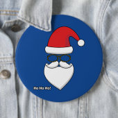 Ho Ho Ho Santa Claus Ronde Button 6,0 Cm (In situ)