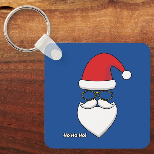 Ho Ho Ho Santa Claus Sleutelhanger (Voorkant)
