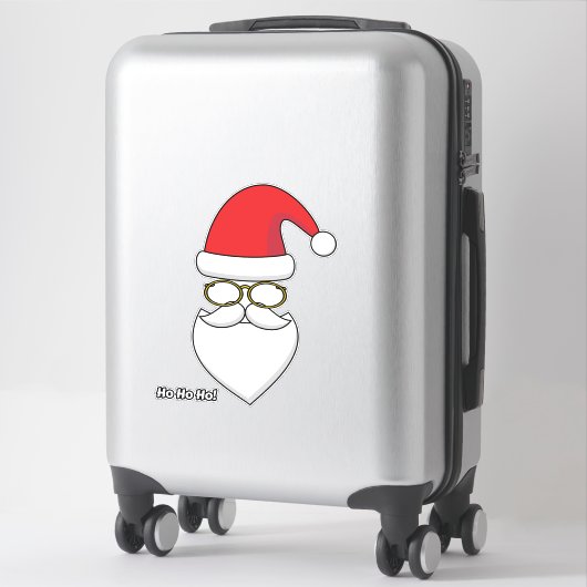 Ho Ho Ho Santa Claus Sticker (Koffer)