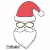 Ho Ho Ho Santa Claus Sticker (Voorkant)