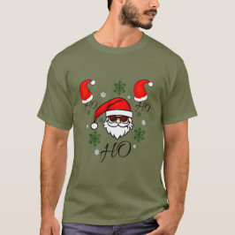 Ho Ho Ho Santa Claus T-shirt Stijlvolle vakantie D