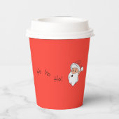 Ho ho ho santa clause papieren bekers (Achterkant)