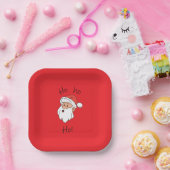 Ho ho ho santa clause papieren bordje (Feest)