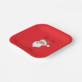 Ho ho ho santa clause papieren bordje (Gebogen)