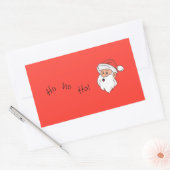 Ho ho ho santa clause  rechthoekige sticker (Envelop)