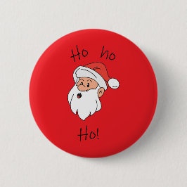 Ho ho ho santa clause ronde button 5,7 cm