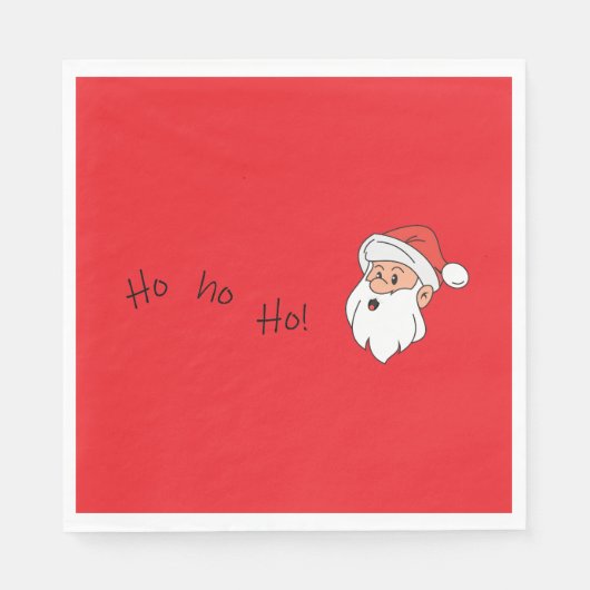 Ho ho ho santa clause  servet (Voorkant)