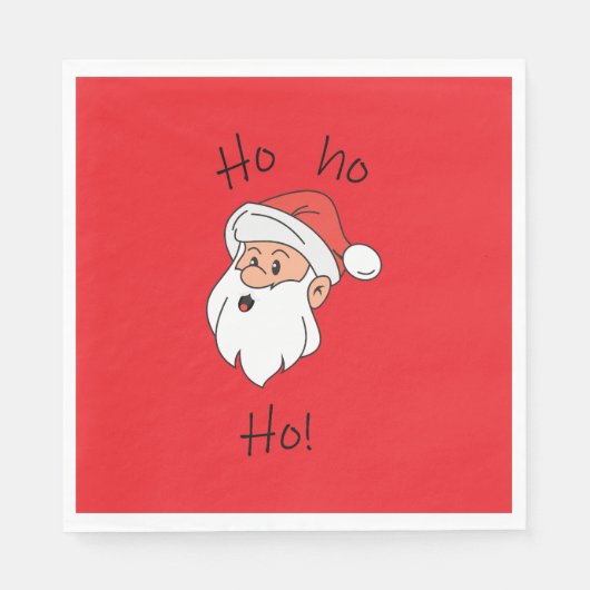 Ho ho ho santa clause servet (Voorkant)