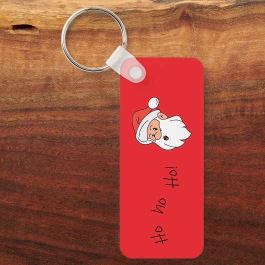 Ho ho ho santa clause  sleutelhanger (Voorkant)