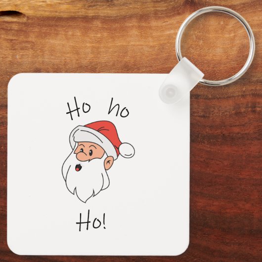 Ho ho ho santa clause sleutelhanger (Achterkant)