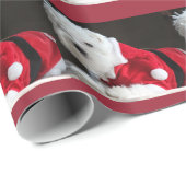 Ho! Ho! Ho! Santa Dog Cadeaupapier (Rol Hoek)