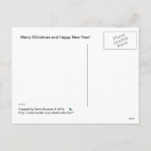 Ho! Ho! Ho! Santa en het rendier Briefkaart (Achterkant)