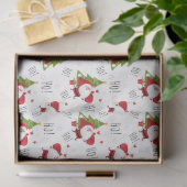 Ho Ho Ho Santa- en kerstbomen Tissuepapier (Geschenk)
