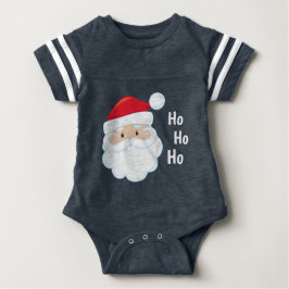 Ho Ho Ho Santa Face Feestdagen Red White Romper
