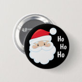 Ho Ho Ho Santa Face Feestdagen Red White Ronde Button 5,7 Cm (Voorkant /achterkant)