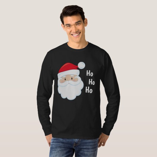 Ho Ho Ho Santa Face Feestdagen Red White T-shirt