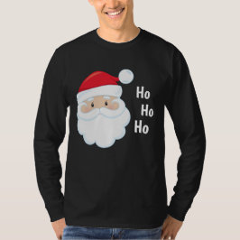 Ho Ho Ho Santa Face Feestdagen Red White T-shirt