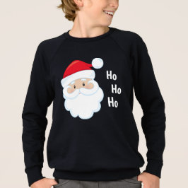 Ho Ho Ho Santa Face Feestdagen Red White Tri-Blend Shirt