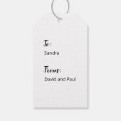 "Ho Ho Ho"  Santa Gift Label Cadeaulabel (Achterkant)