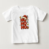 Ho Ho Ho Santa Hat Christmas Tee (Voorkant)