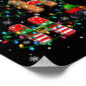 Ho Ho Ho Santa Hat Elf Matching Labrador Retriever Poster (Hoek)