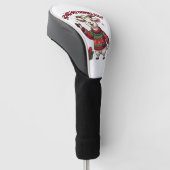 Ho Ho Ho Santa Hat Kerstgeit Golfheadcover (Schuin)