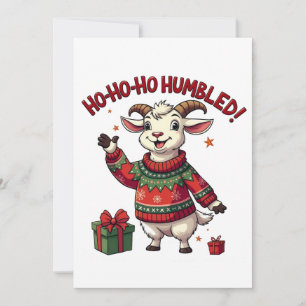 Ho Ho Ho Santa Hat Kerstgeit Kaart
