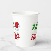 Ho Ho Ho Santa Hat Kerstmis, groen script Papieren Bekers (Links)