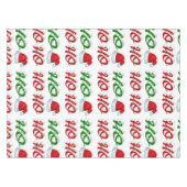 Ho Ho Ho Santa Hat Kerstmis, groen script Tafelkleed (Voorkant (Horizontaal))