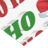 Ho Ho Ho Santa Hat Kerstmis rode, groene typografi Tafelkleed (Gekanteld)