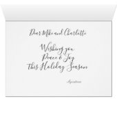 Ho Ho Ho, Santa Hat Traditionele kerstgroet (Binenzijde Horizontaal (Onderkant))