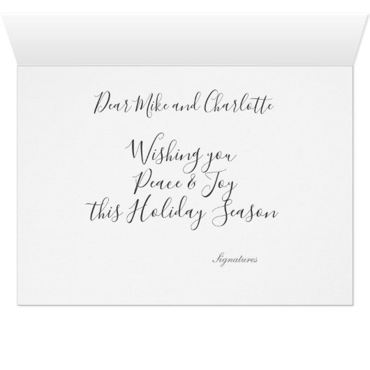 Ho Ho Ho, Santa Hat Traditionele kerstgroet (Binenzijde Horizontaal (Onderkant))