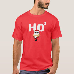 HO HO HO SANTA HO3 Funny Santa Claus Kerstmis T-shirt