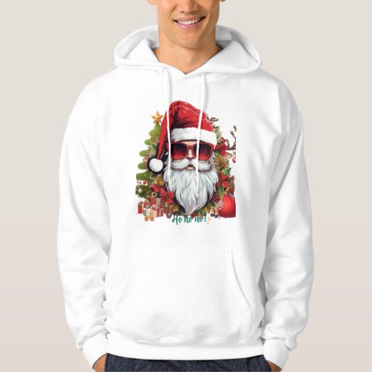 HO HO HO SANTA HOODIE (Voorkant)