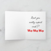 Ho Ho Ho Santa Kaart (Binnen)