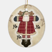 Ho Ho Ho Santa Keepsake Vakantie Ornament (Links)