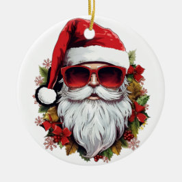 HO HO HO SANTA KERAMISCH ORNAMENT