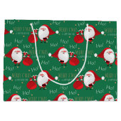 Ho Ho Ho Santa Large Gift Bag Groot Cadeauzakje (Achterkant)
