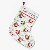 Ho Ho Ho Santa Large Kerstmis Stocking Grote Kerstsok (Voorkant (Hangend))