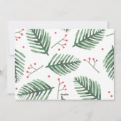 Ho Ho Ho Santa net getrouwd paar kerst Feestdagenkaart (Achterkant)