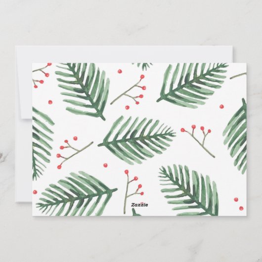 Ho Ho Ho Santa net getrouwd paar kerst Feestdagenkaart (Achterkant)